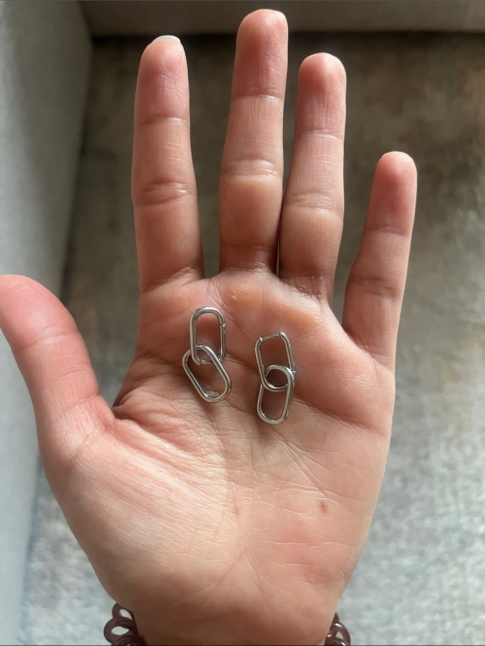 S925 Link Drop Earrings